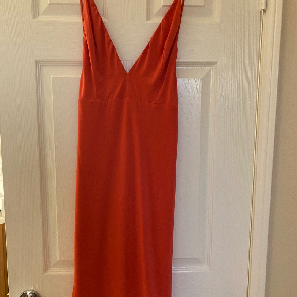 Elegant Backless Red Dress